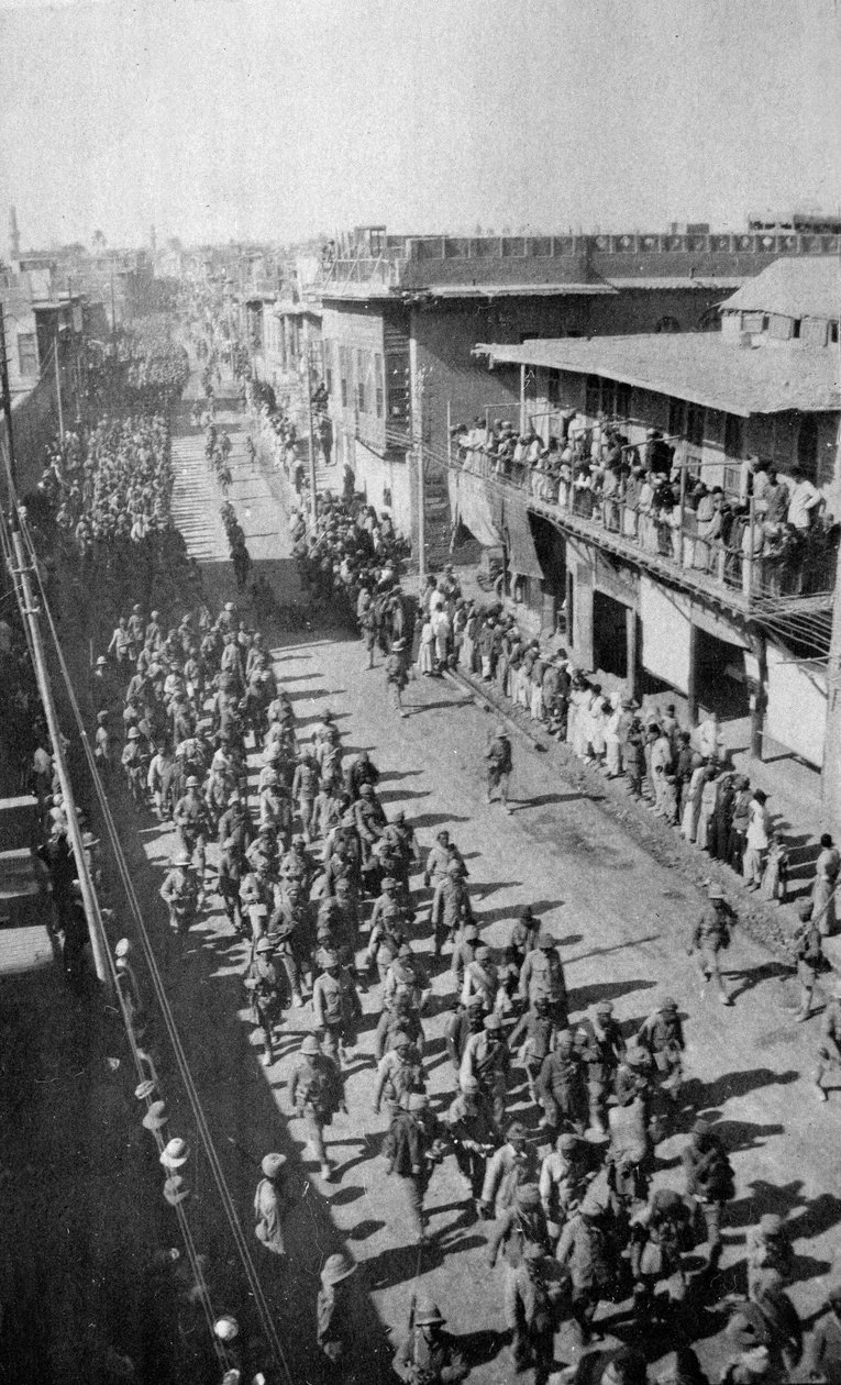 أسرى الحرب الأتراك ، بغداد ، 1916-1917 بواسطة مصور انجليزى