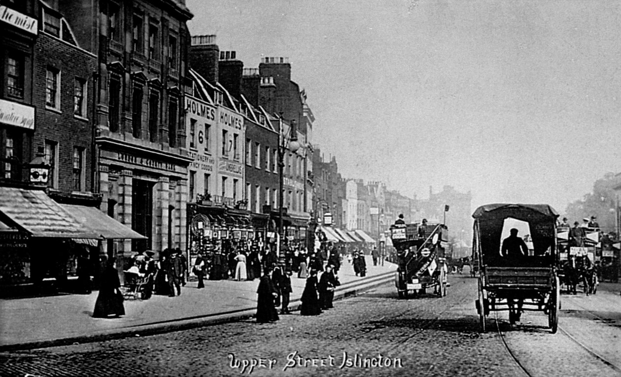شارع العليا ، Islington ، c.1906 بواسطة مصور انجليزى