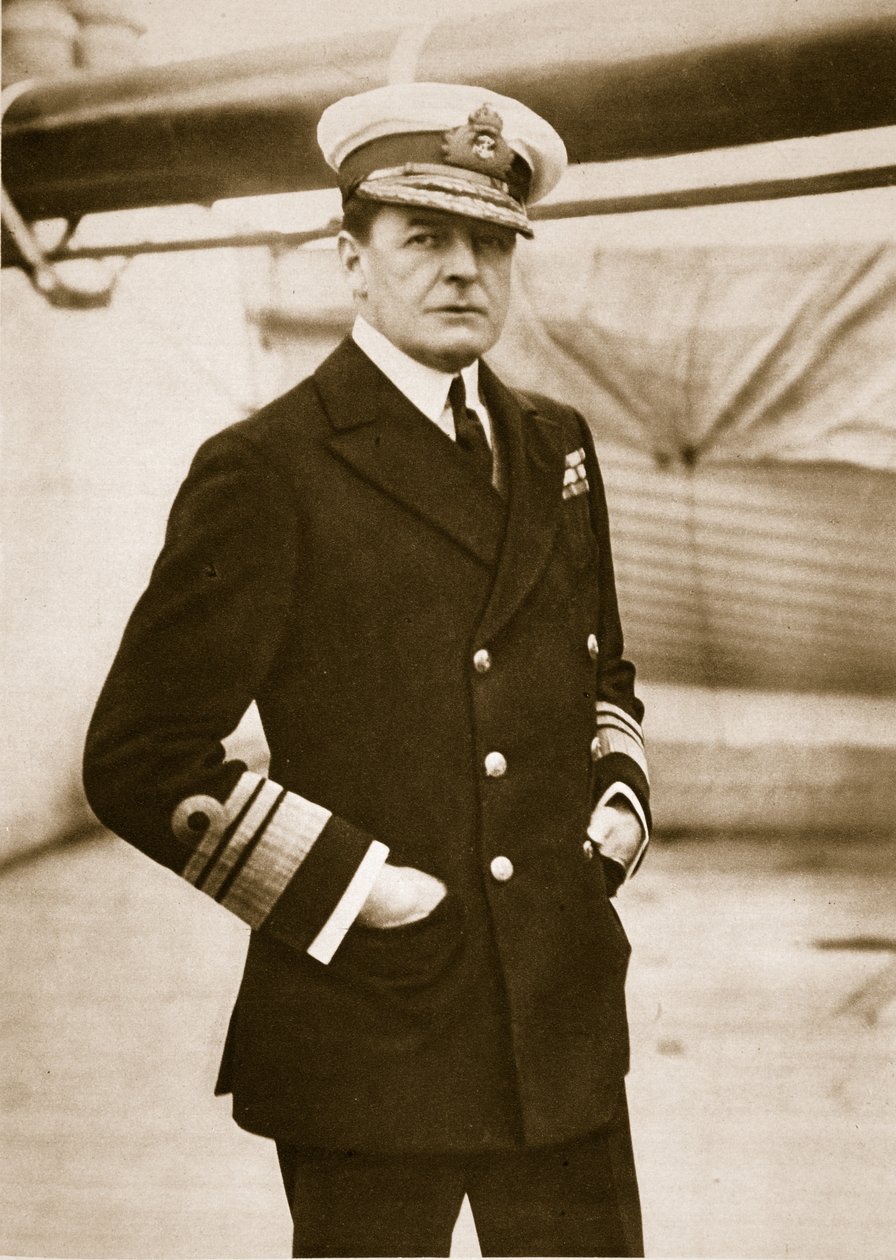 نائب الأدميرال السير ديفيد بيتي ، GCB ، القائد العام لأسطول Battle Cruiser ، 1914-1919 بواسطة مصور انجليزى