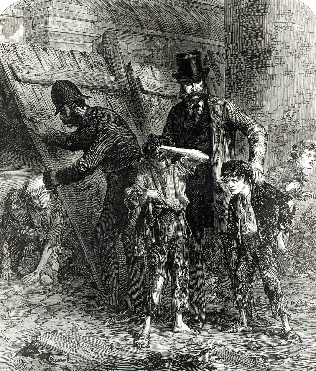 لقطة من مجلس مدرسة لندن ، الساعة 2.40 صباحًا ، من "أخبار لندن المصورة" ، 9 سبتمبر 1871 بواسطة مدرسة اللغة الإنجليزية