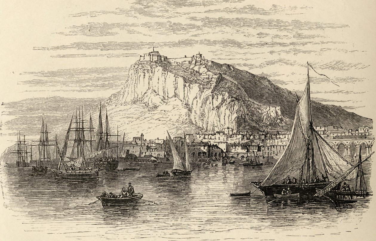 أليكانتي ، إسبانيا ، من "الصور الإسبانية" القس صموئيل مانينغ ، نُشر عام 1870 بواسطة مدرسة اللغة الإنجليزية