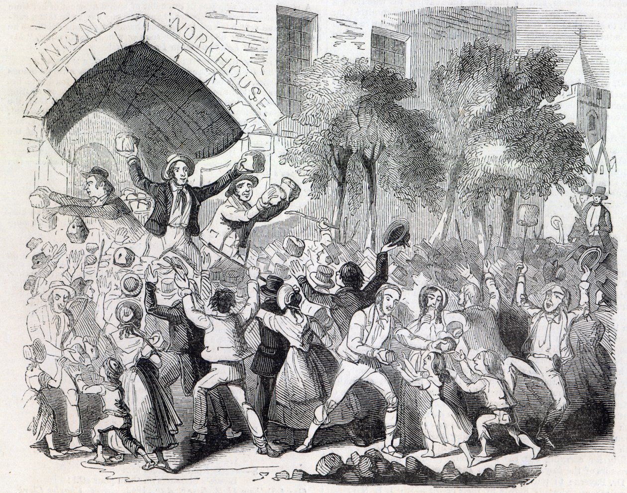 الهجوم على ورشة العمل في ستوكبورت عام 1842 بواسطة مدرسة اللغة الإنجليزية