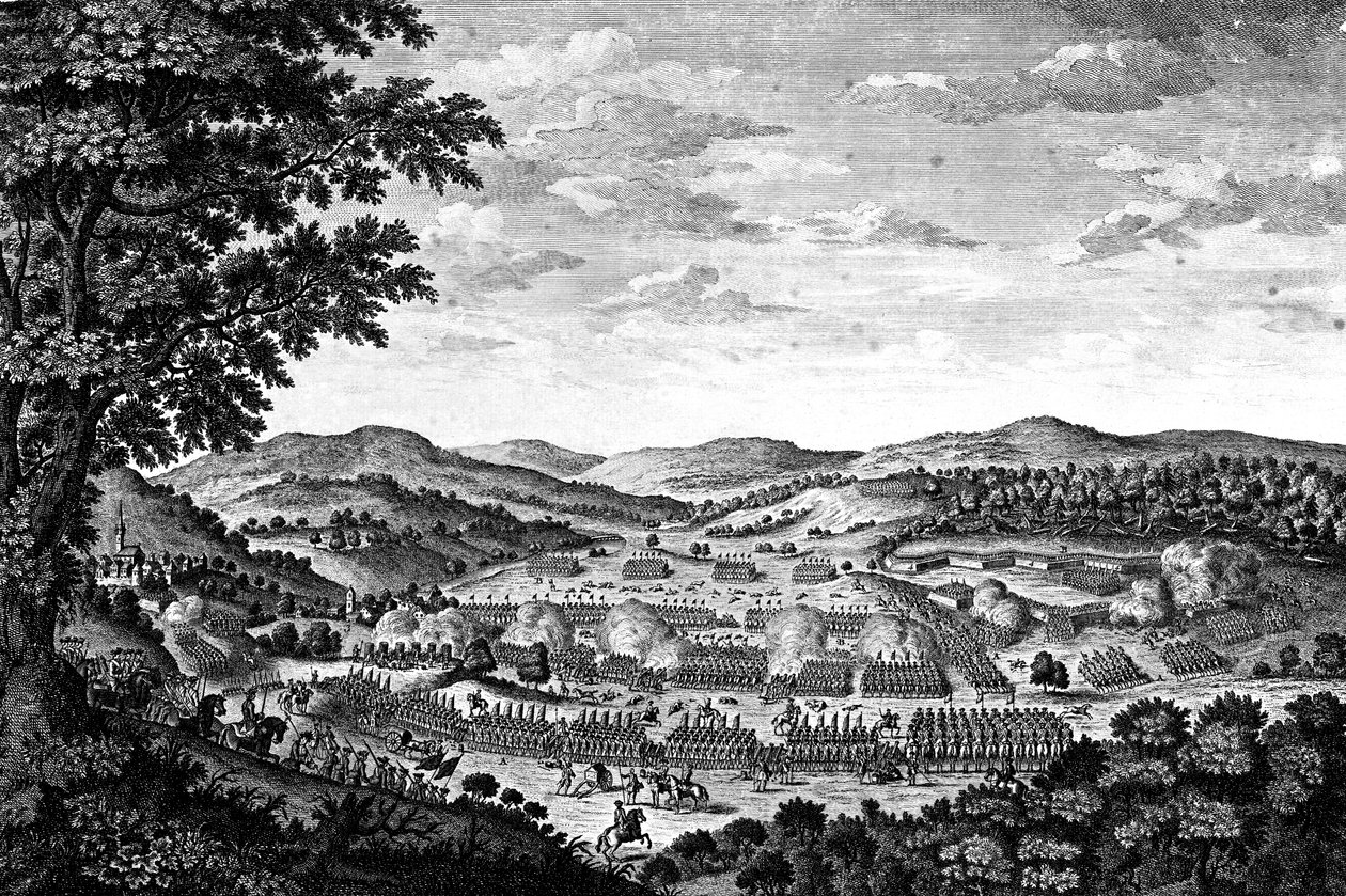 معركة Reichenburg ، 21 أبريل 1757 بواسطة مدرسة اللغة الإنجليزية