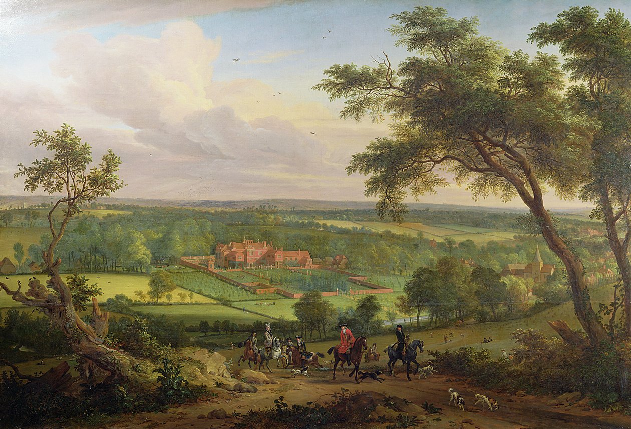 Bifrons Park ، Patrixbourne ، Kent ، المنسوبة سابقًا إلى John Wootton (1682-1764) وقبل ذلك إلى Jan Siberechts (1627-c.1703) c.1695-1705 بواسطة مدرسة اللغة الإنجليزية