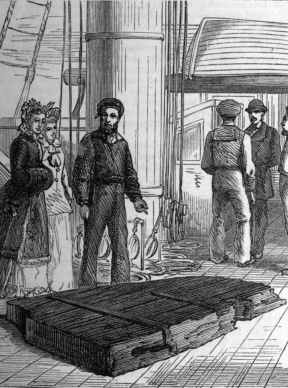 كسر الدفة من التنبيه ، 1870s بواسطة مدرسة اللغة الإنجليزية