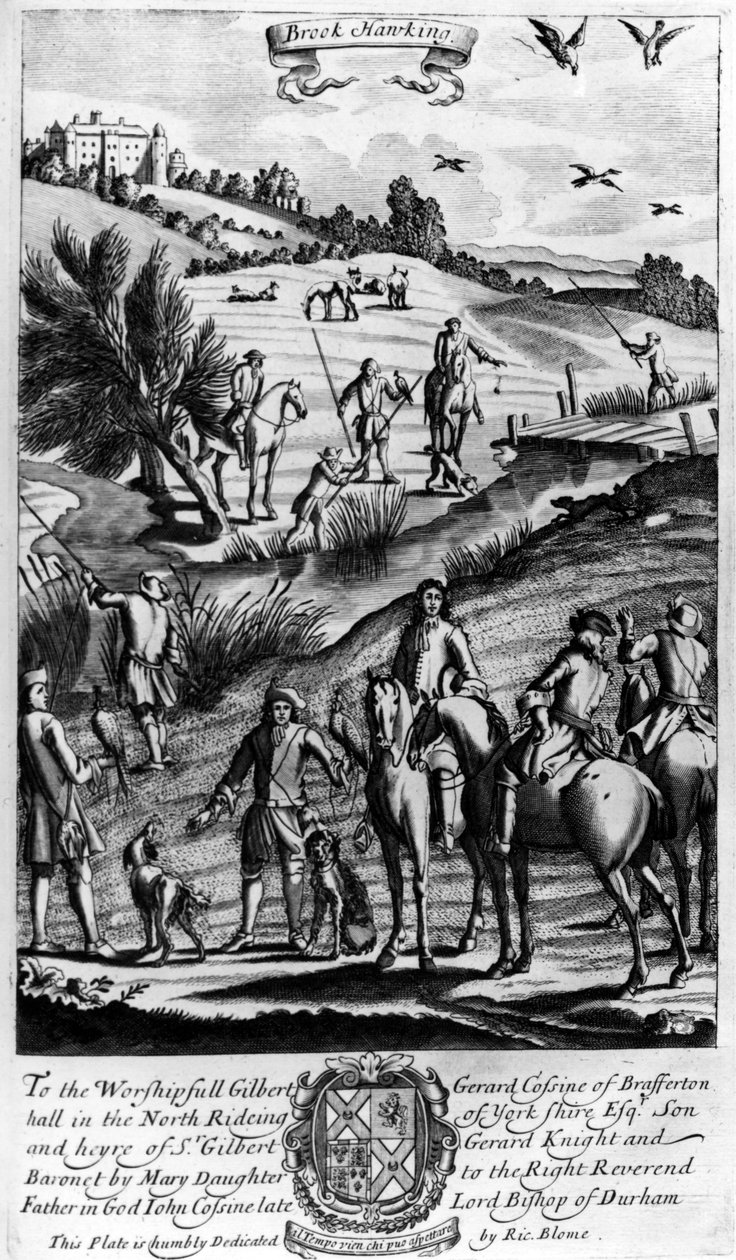 بروك هوكينج ، من "منتزه الجنتلمان" الذي نشره ريتشارد بلوم ، 1686 بواسطة مدرسة اللغة الإنجليزية