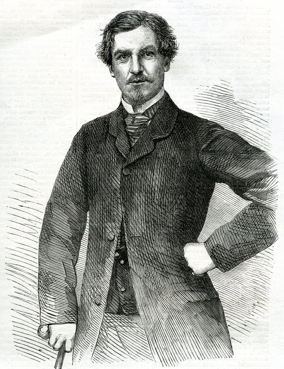 الكابتن جرانت ، نُشر في "أخبار لندن المصورة" ، 1863 بواسطة مدرسة اللغة الإنجليزية