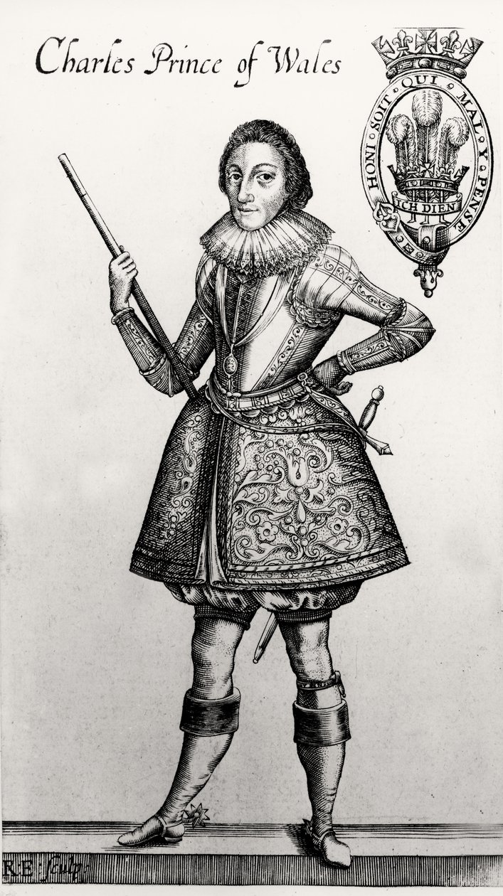 تشارلز الأول كأمير ويلز (1600-49) بواسطة مدرسة اللغة الإنجليزية