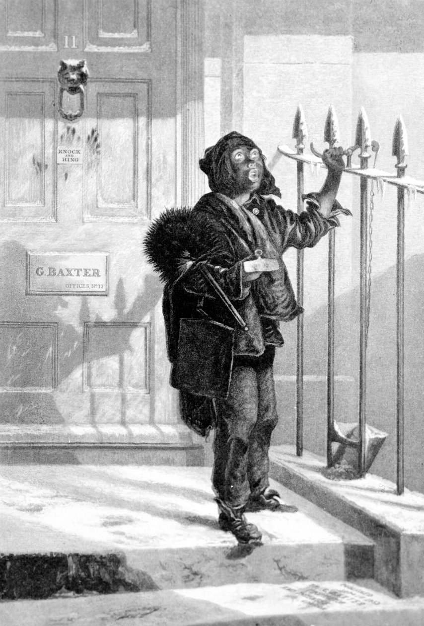 اكتساح المدخنة في مكالمة الصباح ، 1853 بواسطة مدرسة اللغة الإنجليزية