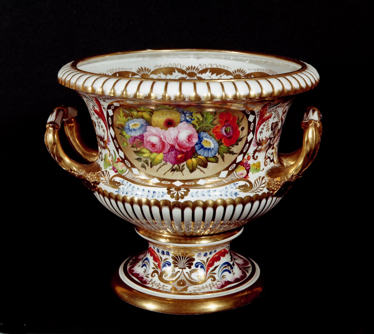 دربي جرة بورسلان ، مرسومة باليد ، c.1820 (بورسلين) بواسطة مدرسة اللغة الإنجليزية