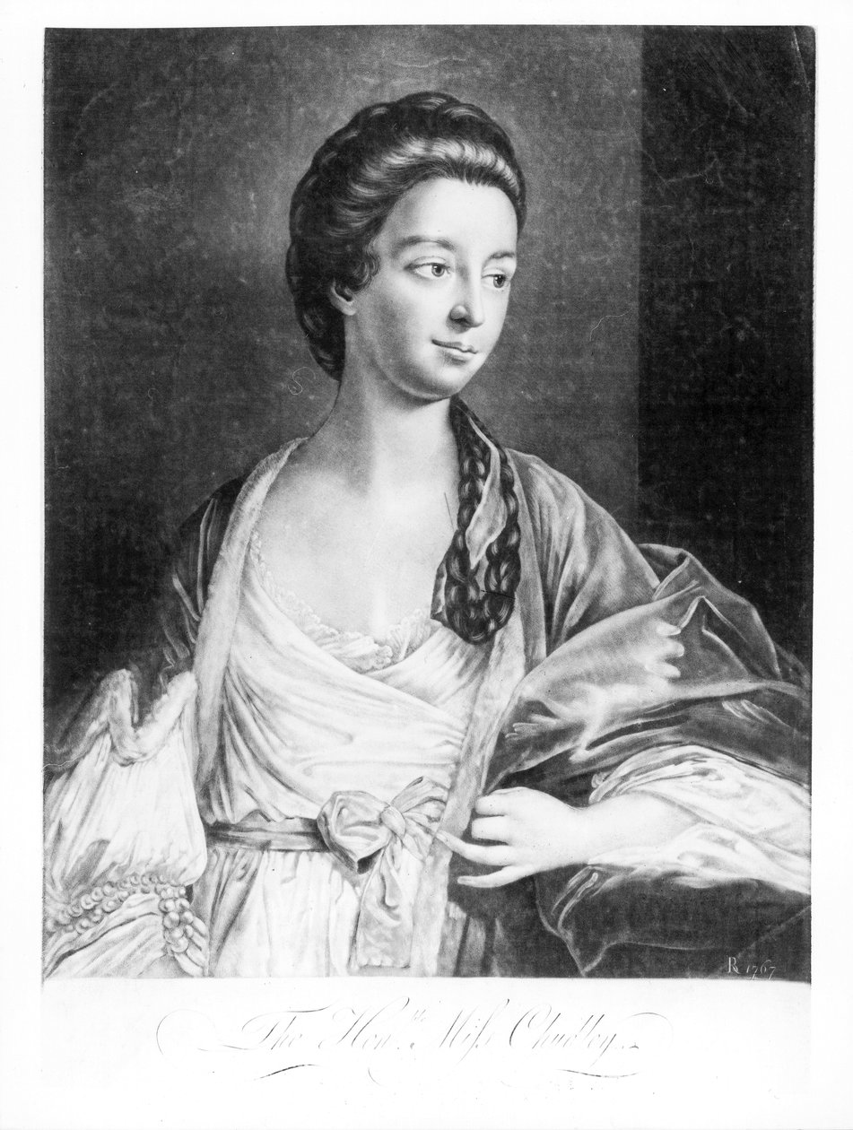 إليزابيث شودلي (1720-1788) كونتيسة بريستول ودوقة كينغستون بواسطة مدرسة اللغة الإنجليزية