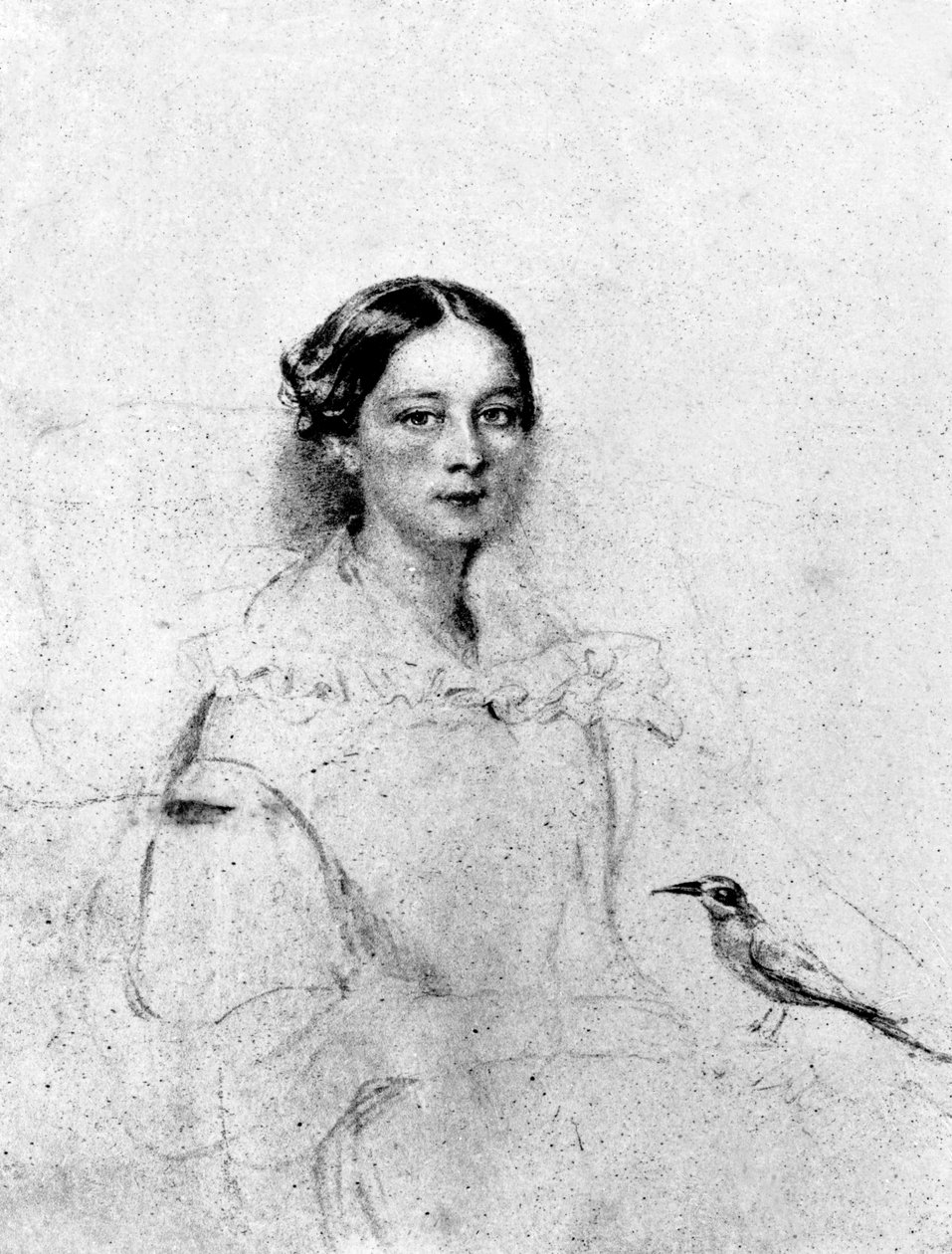 إميلي شور ، بعد صورة عام 1838 بواسطة مدرسة اللغة الإنجليزية