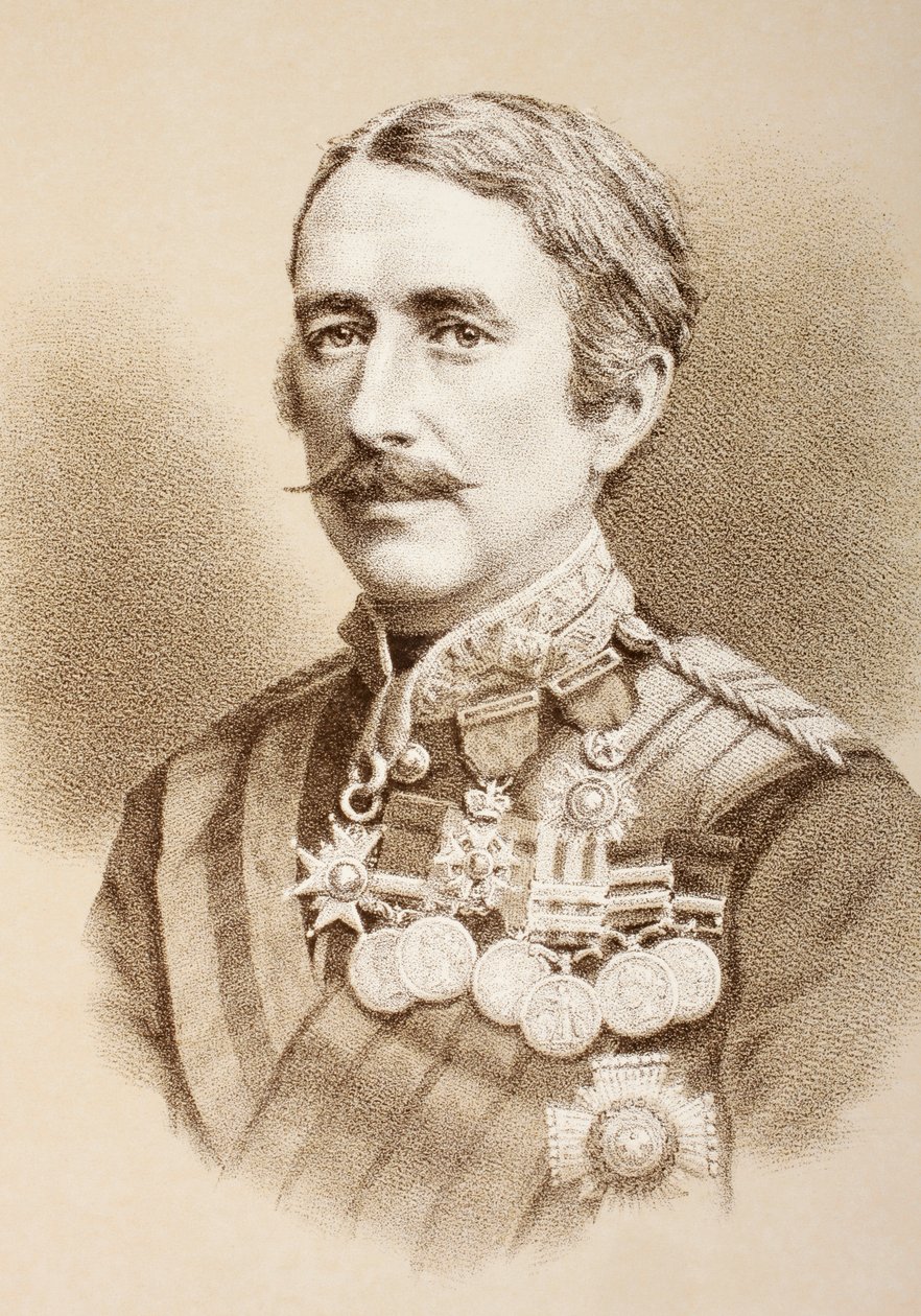 المشير العقيق جوزيف ولسيلي ، فيكونت ولسيلي الأول ، c.1890 بواسطة مدرسة اللغة الإنجليزية