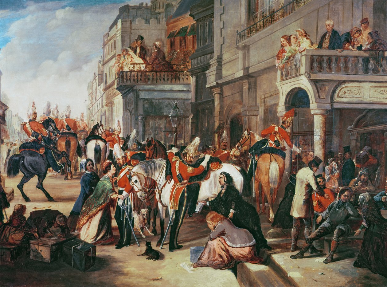 غادر حراس التنين الرابع لحرب القرم ، ج 1854 بواسطة مدرسة اللغة الإنجليزية