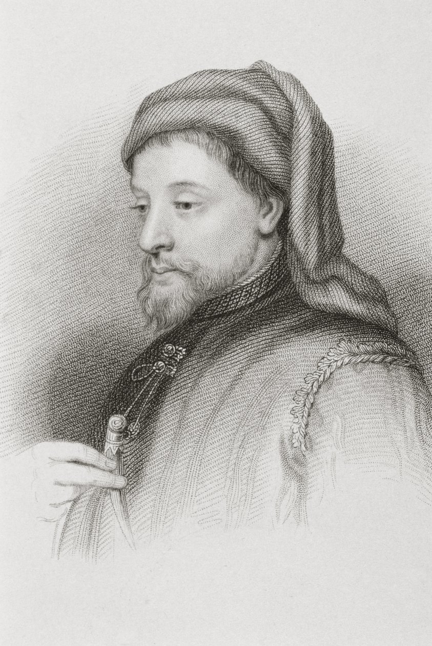 جيفري تشوسر (c.134243-1400) بواسطة مدرسة اللغة الإنجليزية