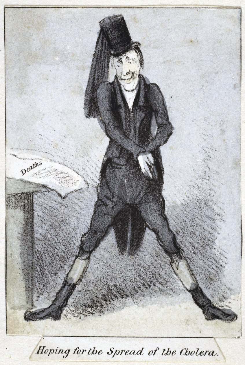 على أمل انتشار الكوليرا ، 1840-1850 بواسطة مدرسة اللغة الإنجليزية