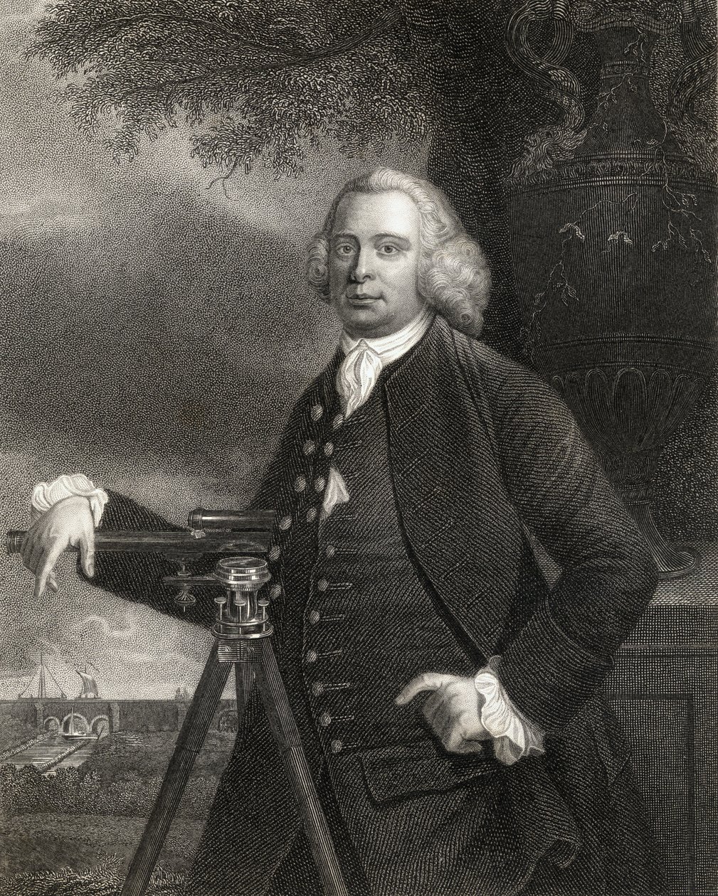 جيمس بريندلي (1716-1772) من "معرض الصور" ، نُشر عام 1833 بواسطة مدرسة اللغة الإنجليزية