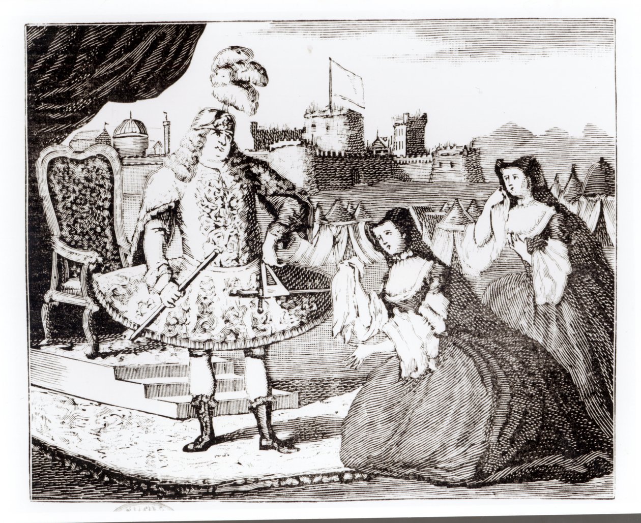 جيمس كوين (1693-1766) مثل كوريولانوس بواسطة مدرسة اللغة الإنجليزية