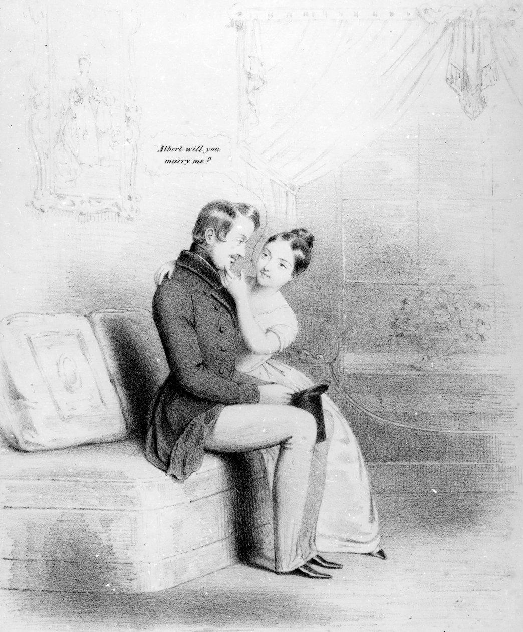سنة كبيسة! اقتراح الملكة فيكتوريا لألبرت ، نشر عام 1840 بواسطة مدرسة اللغة الإنجليزية