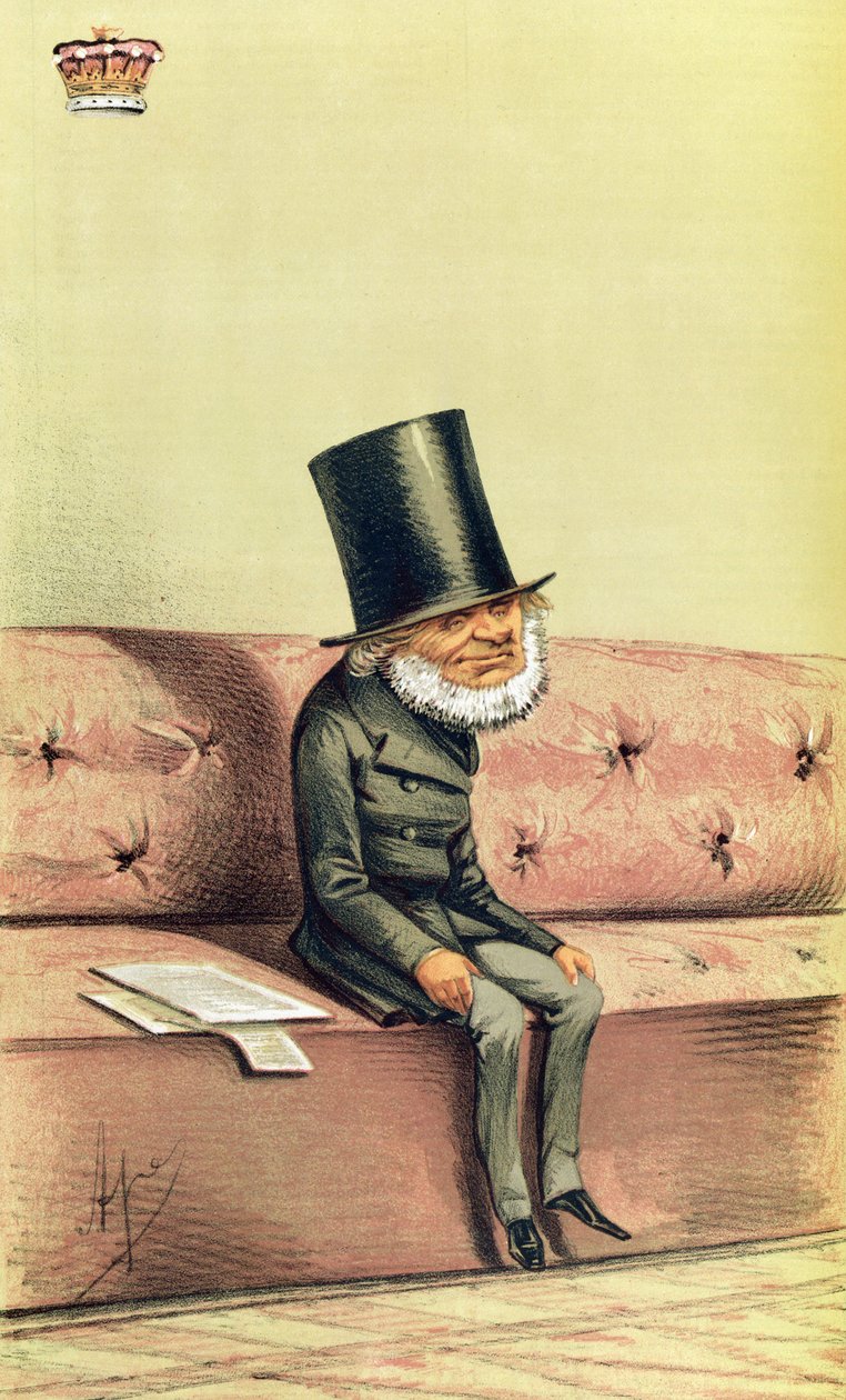اللورد جون راسل (1792-1878) رسوم متحركة من Vanity Fair ، 1869 بواسطة مدرسة اللغة الإنجليزية