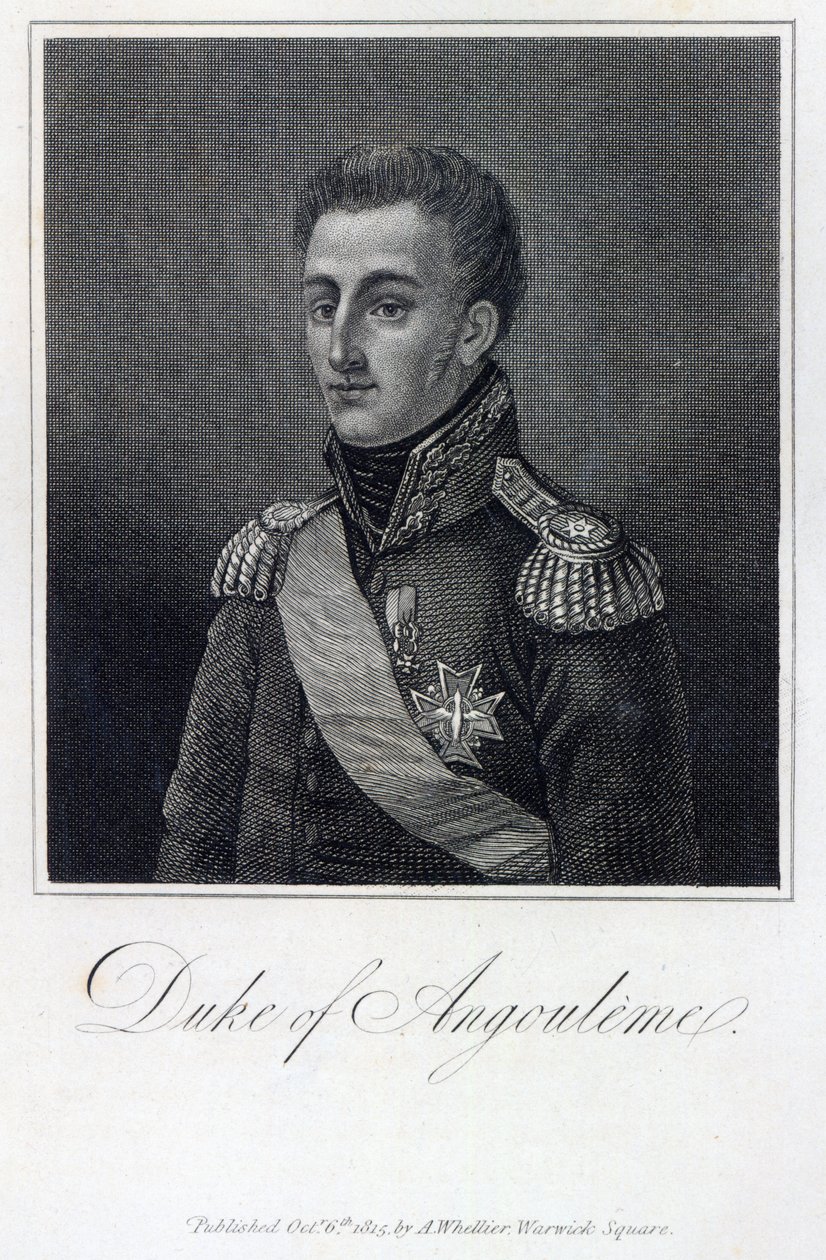 لويس أنطوان دي بوربون (1775-1844) دوق أنجوليم بواسطة مدرسة اللغة الإنجليزية