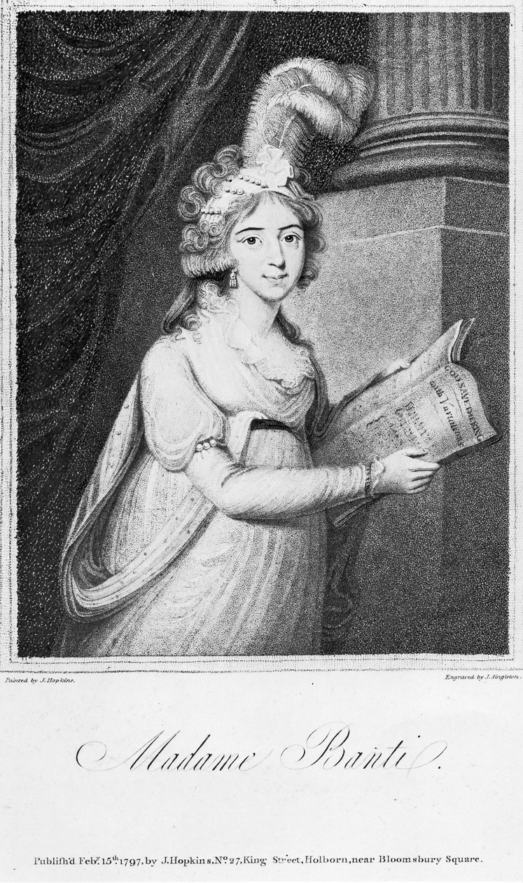 مدام بانتي ، نقش ج. سينجلتون ، 1797 بواسطة مدرسة اللغة الإنجليزية
