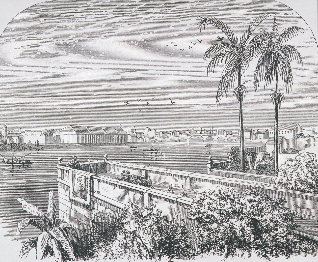 مانيلا ، الفلبين ، من "معرض الجغرافيا" بواسطة القس توماس ميلنر ، نُشر عام 1880 بواسطة مدرسة اللغة الإنجليزية
