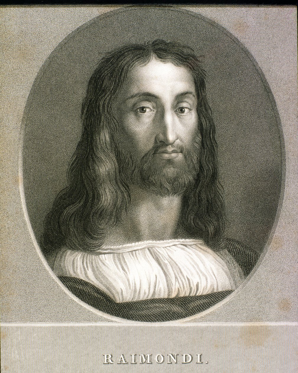 Marcantonio Raimondi (c.1480-c.1534) من "معرض الصور" ، نُشر عام 1833 بواسطة مدرسة اللغة الإنجليزية