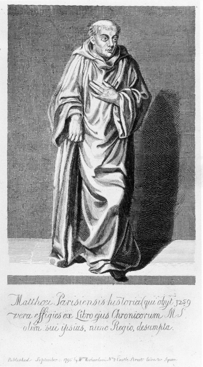 ماثيو باريس ، 1795 بواسطة مدرسة اللغة الإنجليزية