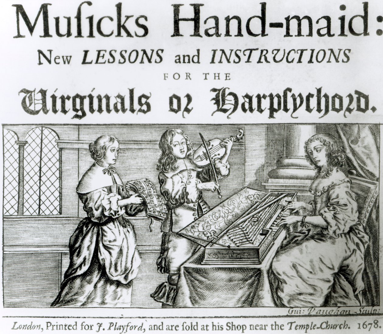 دروس جديدة وتعليمات ل harpsichord أو العذارى بواسطة مدرسة اللغة الإنجليزية