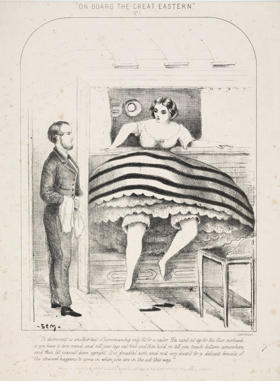 على متن السفينة الشرقية الكبرى رقم 1 ، الصادرة عن WHJ Carter ، لندن ، c.1865 بواسطة مدرسة اللغة الإنجليزية