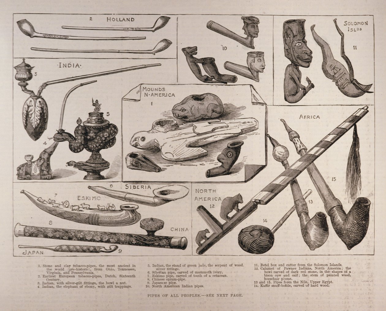 أنابيب جميع الشعوب ، من "أخبار لندن المصورة" ، 25 فبراير 1882 بواسطة مدرسة اللغة الإنجليزية