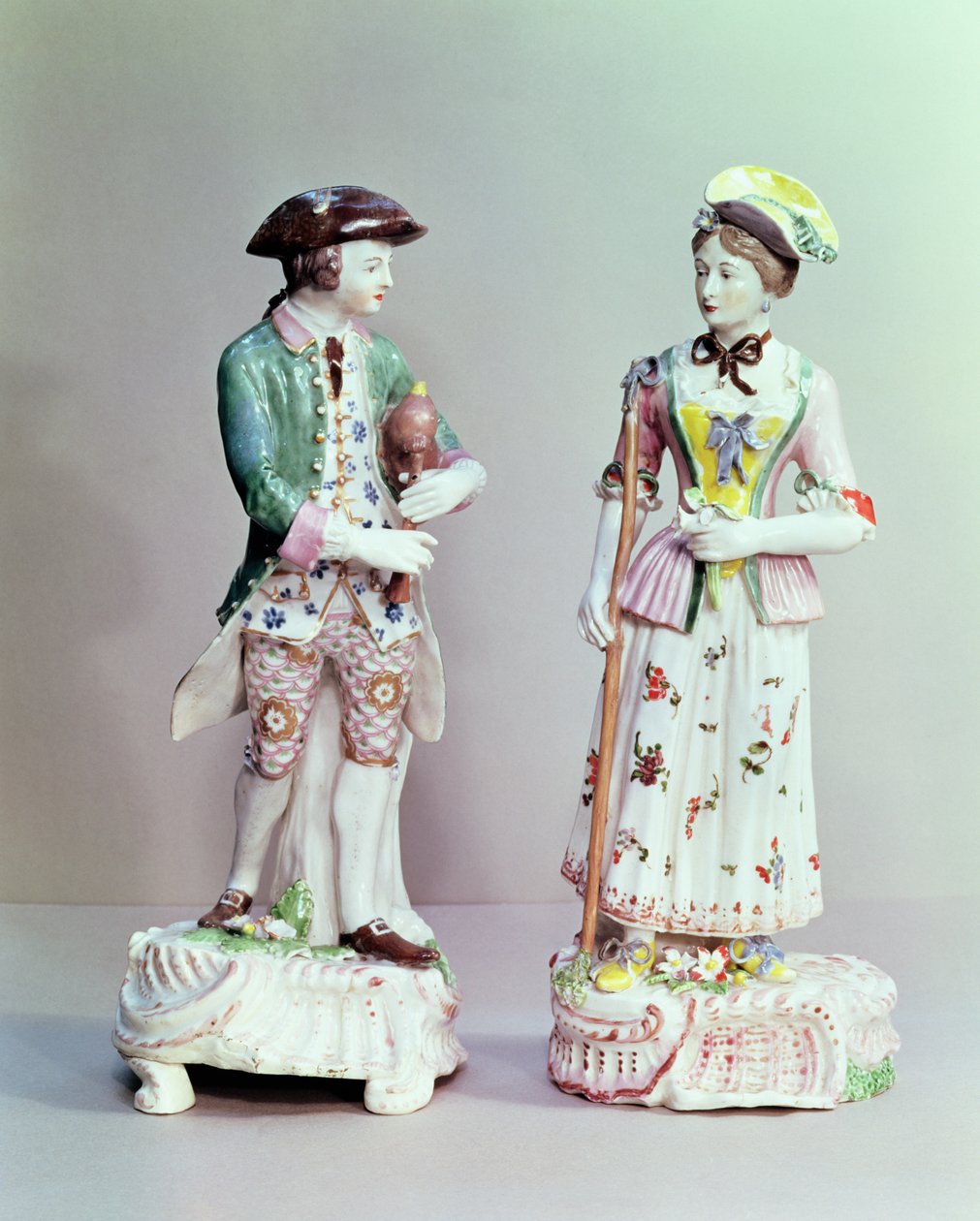 الراعي والخزف راعي بليموث ، c.1770 (الخزف) بواسطة مدرسة اللغة الإنجليزية