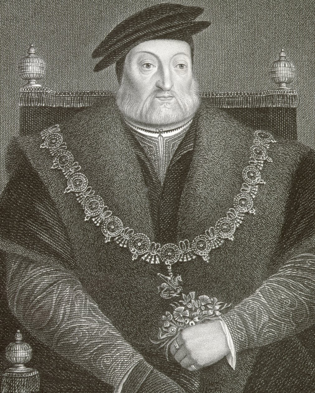 صورة لتشارلز براندون (c.1484-1545) دوق سوفولك الأول ، من "الصور البريطانية للودر" ، 1823 بواسطة مدرسة اللغة الإنجليزية