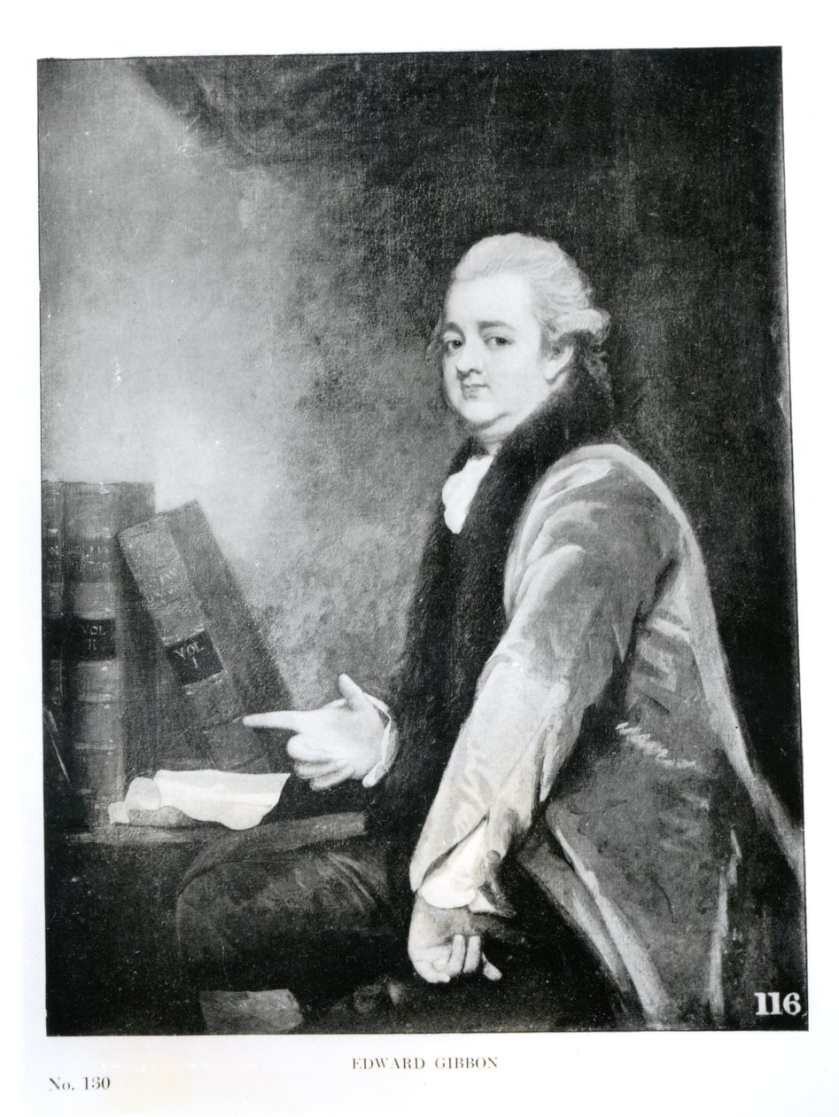 صورة إدوارد جيبون (1737-1794) بواسطة مدرسة اللغة الإنجليزية