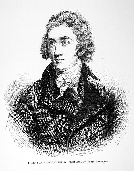 صورة لجورج كانينج (1770-1827) بواسطة مدرسة اللغة الإنجليزية