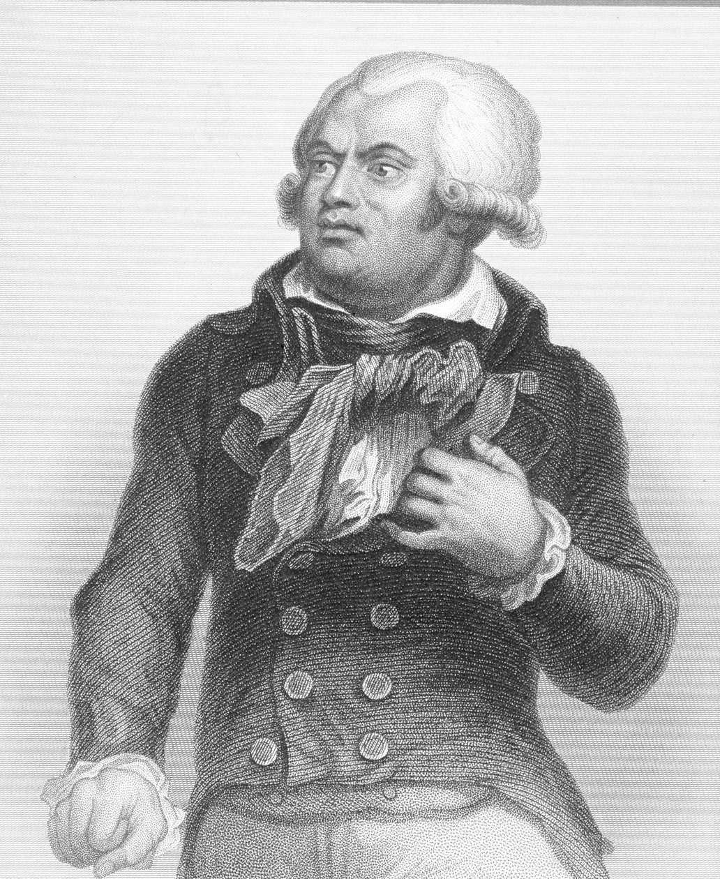 صورة جورج دانتون (1759-94) بواسطة مدرسة اللغة الإنجليزية