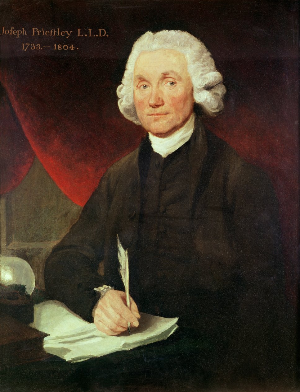 صورة جوزيف بريستلي (1733-1804) بواسطة مدرسة اللغة الإنجليزية