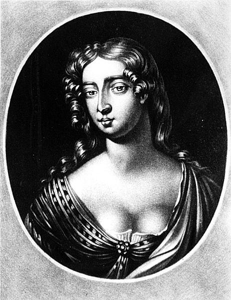 صورة للسيدة ماري ديفيس ، نقشها ريتشارد إيرلوم (1743-1822) من شخصيات لامعة في التاريخ البريطاني (mezzotint) بواسطة مدرسة اللغة الإنجليزية
