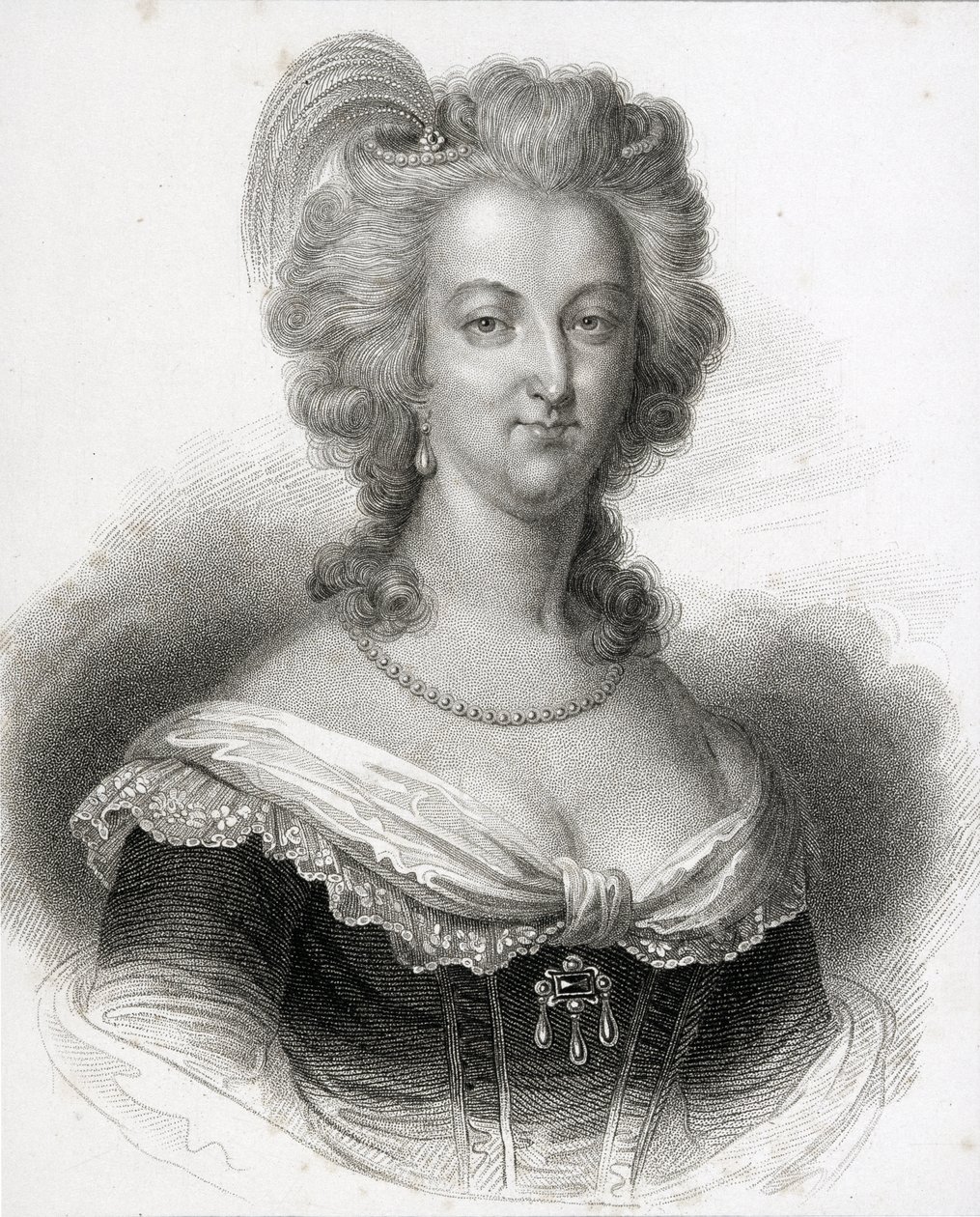صورة ماري أنطوانيت (1755-1793) بواسطة مدرسة اللغة الإنجليزية