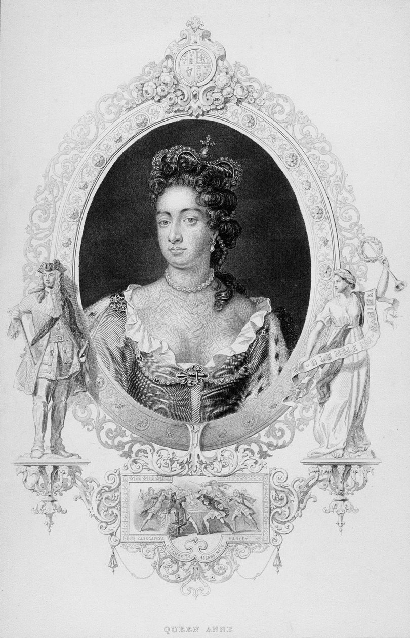 صورة الملكة آن (1665-1714) بواسطة مدرسة اللغة الإنجليزية