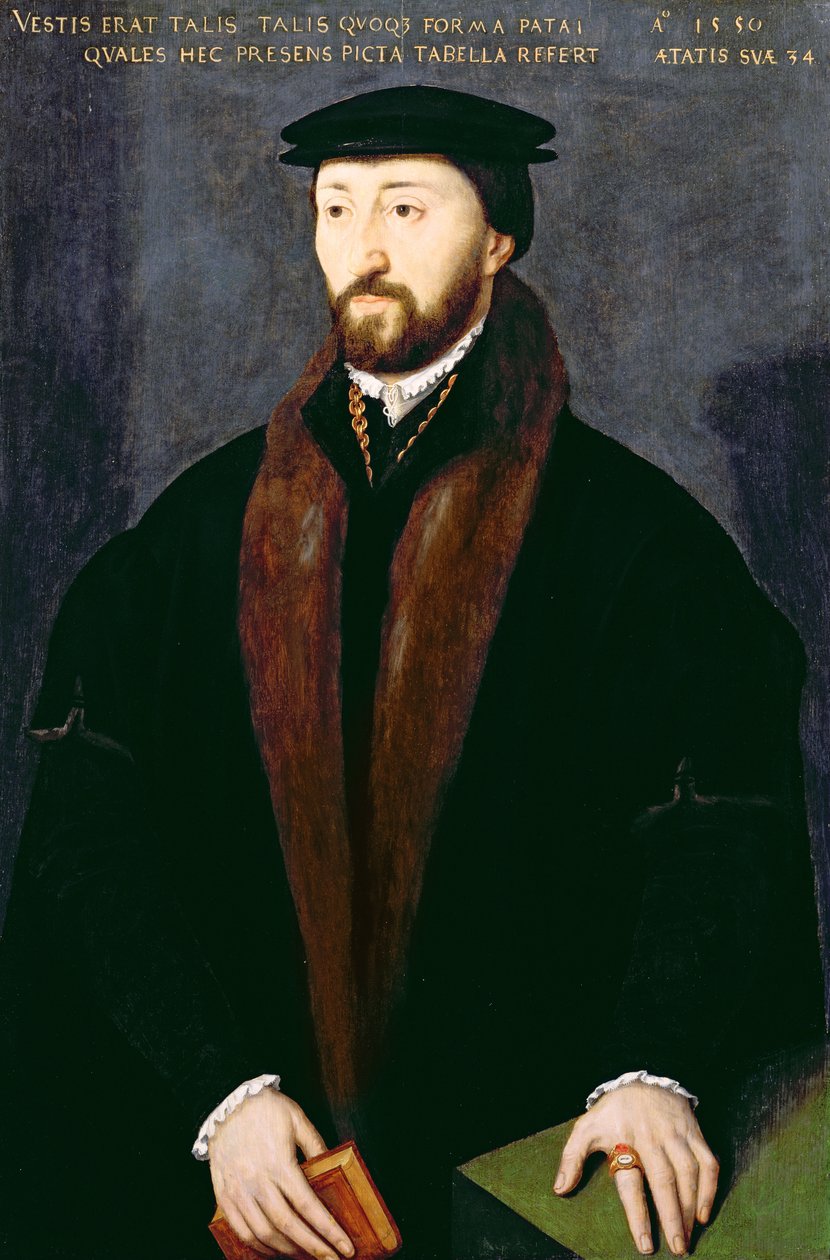 صورة لريتشارد بات (1516-88) متبرع بكلية كوربوس كريستي ، أكسفورد 1550 بواسطة مدرسة اللغة الإنجليزية