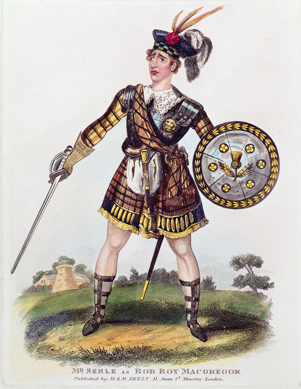 صورة توماس جيمس سيرل (c.1799-1889) مثل روب روي ماكجريجور بواسطة مدرسة اللغة الإنجليزية