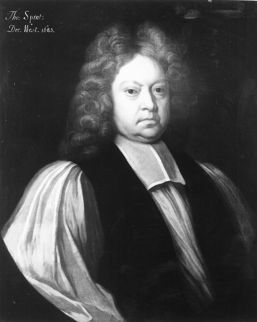 صورة توماس سبرات (1635-1713) ، أسقف روتشستر وعميد وستمنستر ، ديسمبر 1683 بواسطة مدرسة اللغة الإنجليزية
