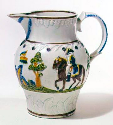 إبريق من براتواري وعلبة شاي ، c.1790-95 (سيراميك) بواسطة مدرسة اللغة الإنجليزية