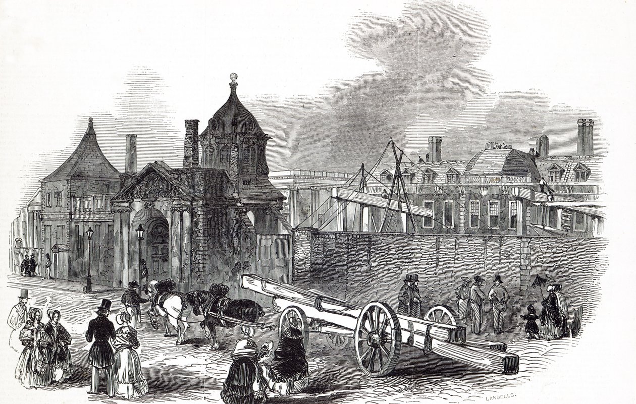 الحالة الحالية للمتحف البريطاني ، من "أخبار لندن المصورة" ، 27 سبتمبر 1845 بواسطة مدرسة اللغة الإنجليزية