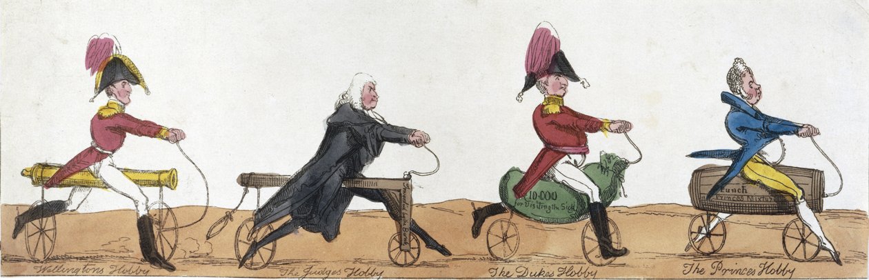 رجال محترفين يركبون خيول هواية ، c.1820 بواسطة مدرسة اللغة الإنجليزية