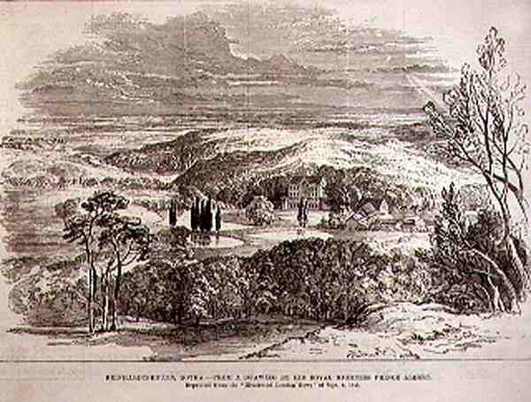 Reinhardtsbrunn ، Gotha ، من رسم لسمو الأمير ألبرت ، من أخبار لندن المصورة ، 19 يونيو 1886 بواسطة مدرسة اللغة الإنجليزية