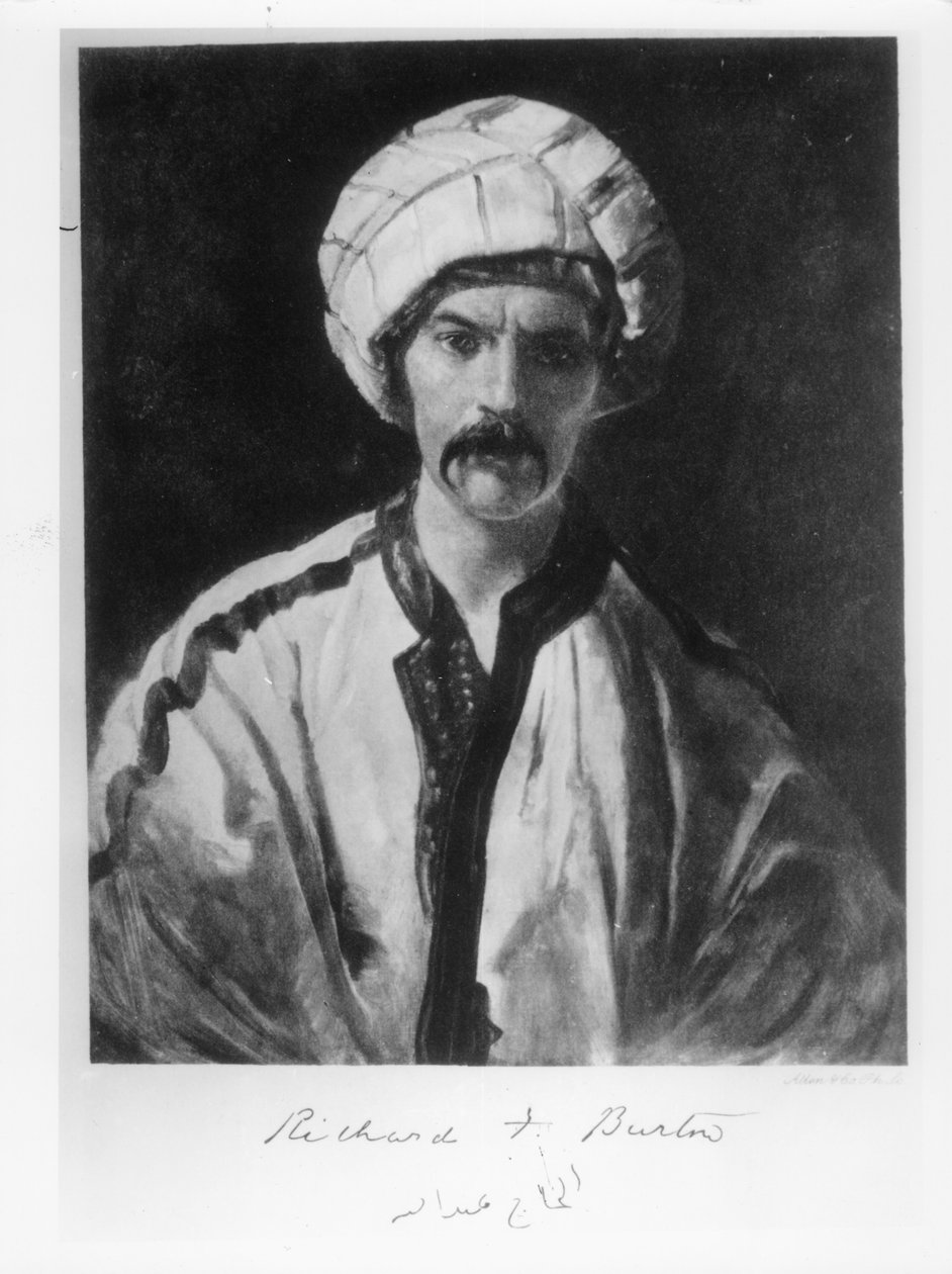 السير ريتشارد بورتون (1821-90) بواسطة مدرسة اللغة الإنجليزية