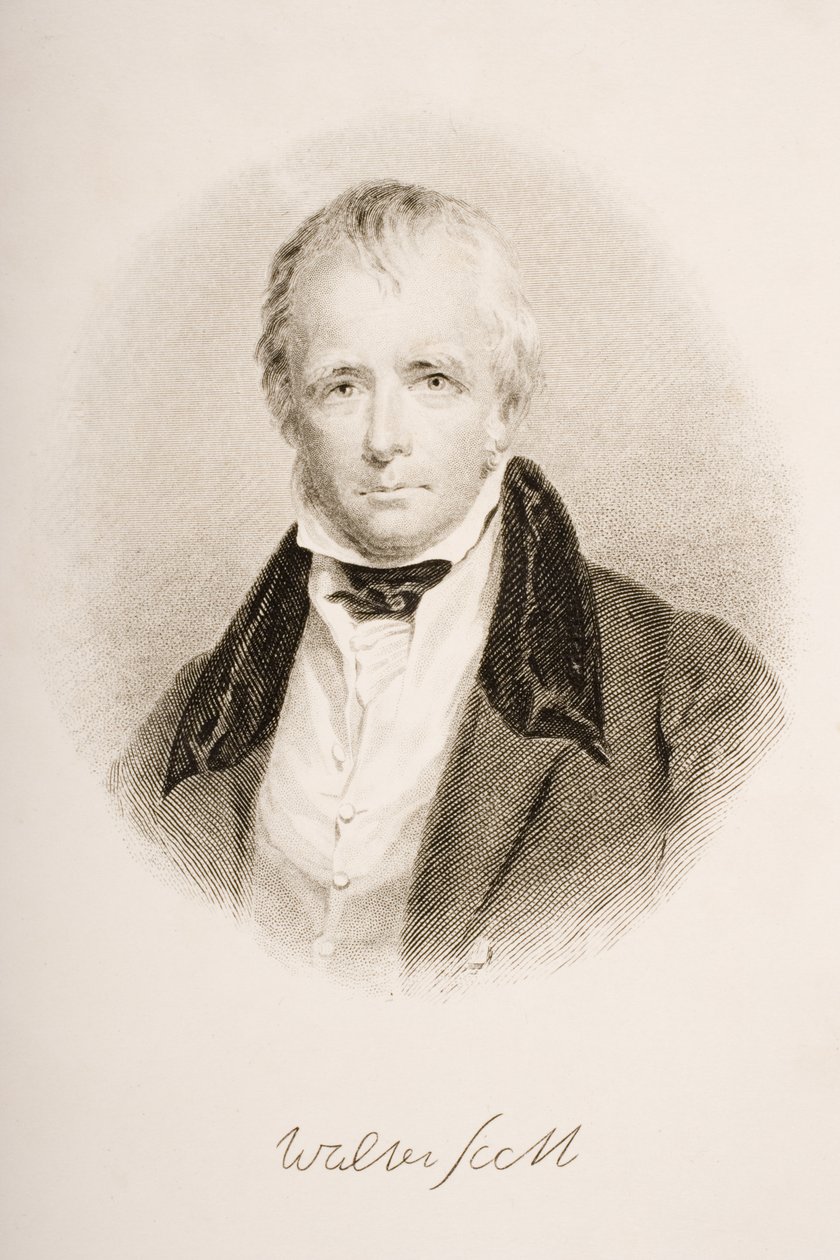 السير والتر سكوت (1771-1832) بواسطة مدرسة اللغة الإنجليزية